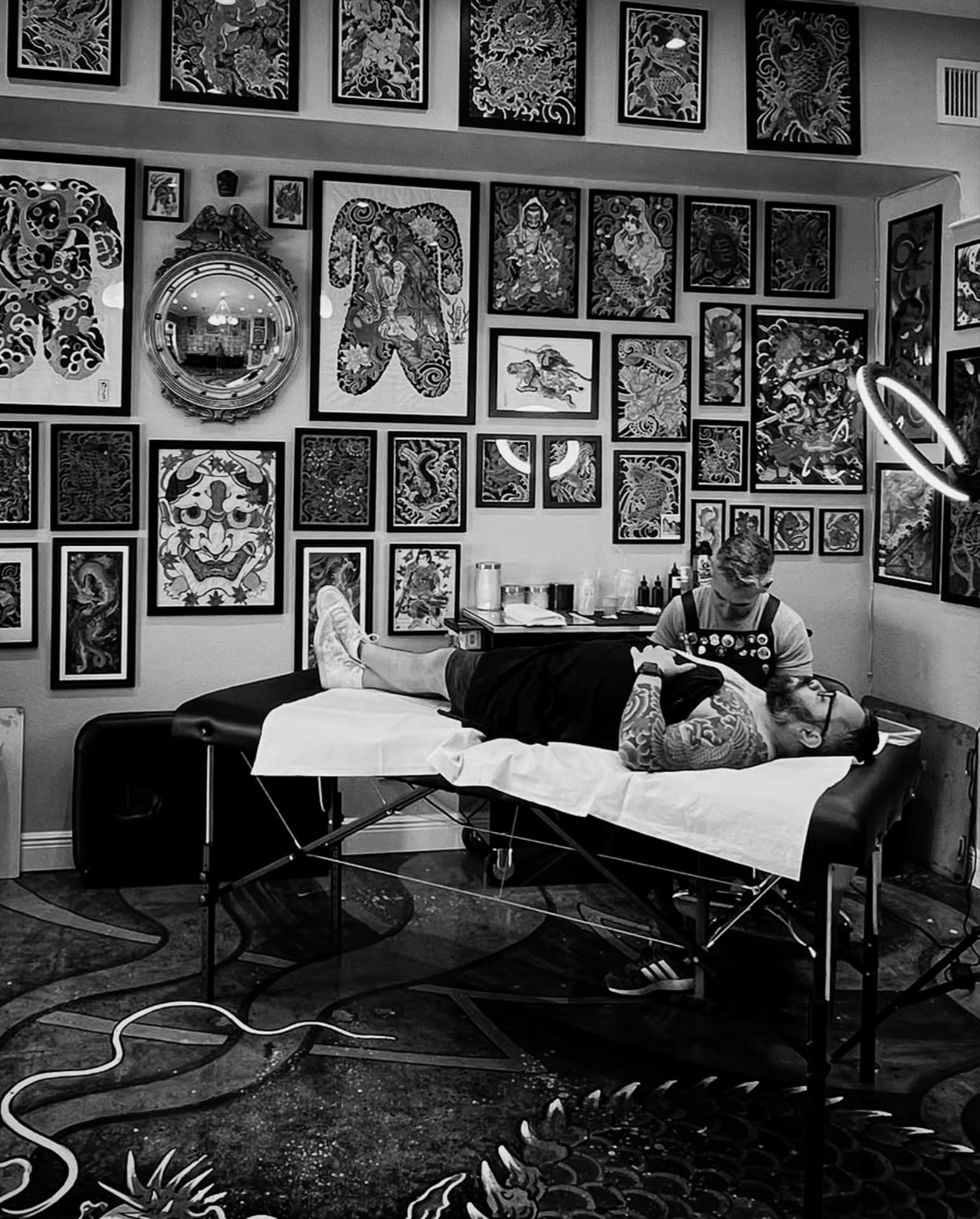 Traditional Japanese tattoo by Chopper, St. Petersburg FL — hero image